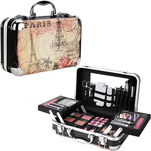 Ver Beauty 61pcs Makeup Gift Set With Extendable Trays and Mirror - Vmk1506, Paris Theme, 1 count