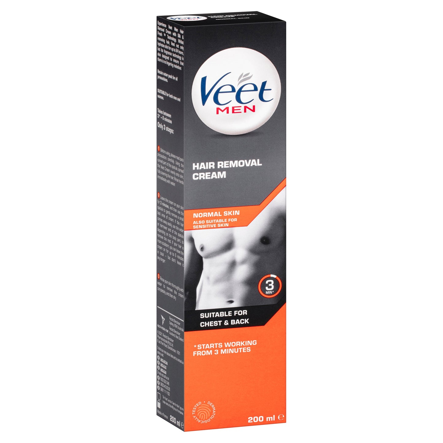 Veet Men Hair Removal Cream Normal Skin 200ml