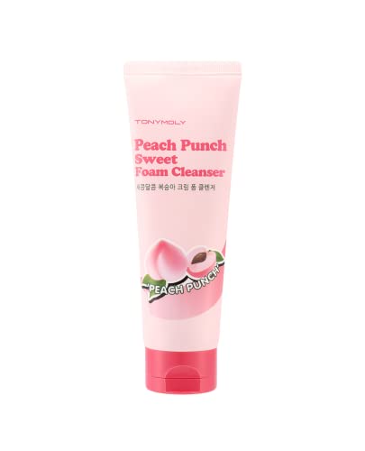 TONYMOLY Peach Punch Sweet Foam Cleanser, 5 Fl Oz