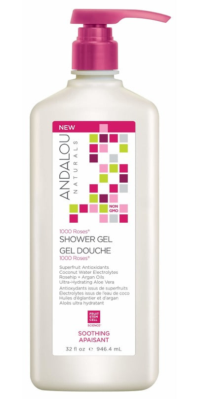 Andalou Naturals - 1000 Roses Shower Gel, 946ML