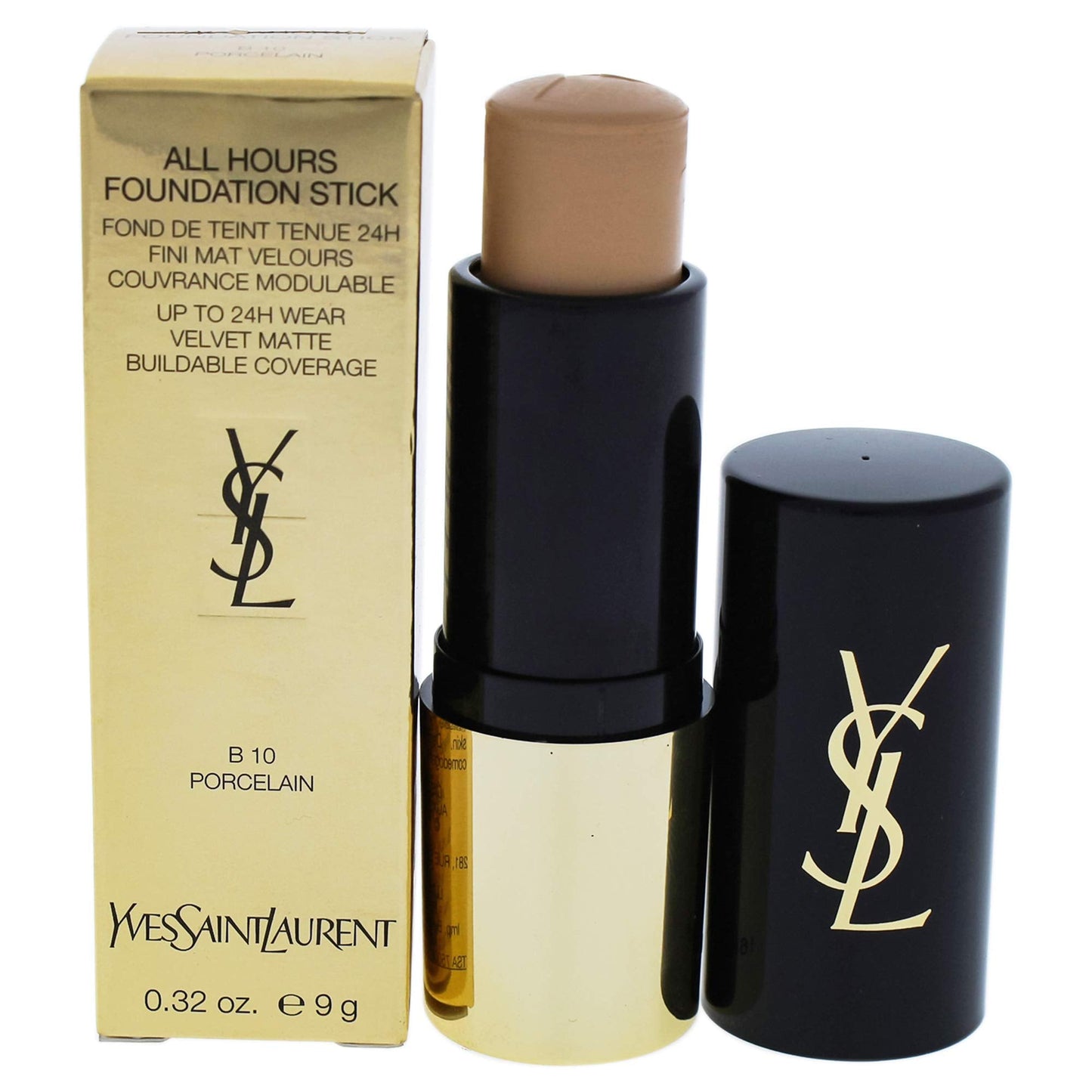 All Hours Foundation Stick - B10 Porcelain by Yves Saint Laurent for Women - 0.32 oz Foundation