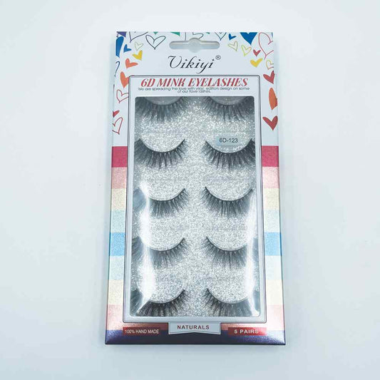 Vikiyi Mink Eyelashes Style M123 5pk