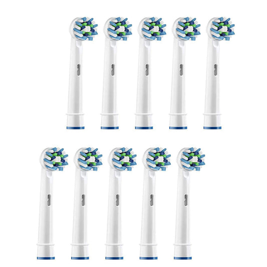 8pc CrossAction Clean Brush Heads for Oral B